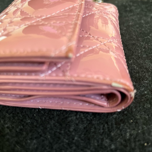 COPY - Christian Dior Light Mauve/Pink Enamel Quilted Snap Walket - Picture 7 of 9